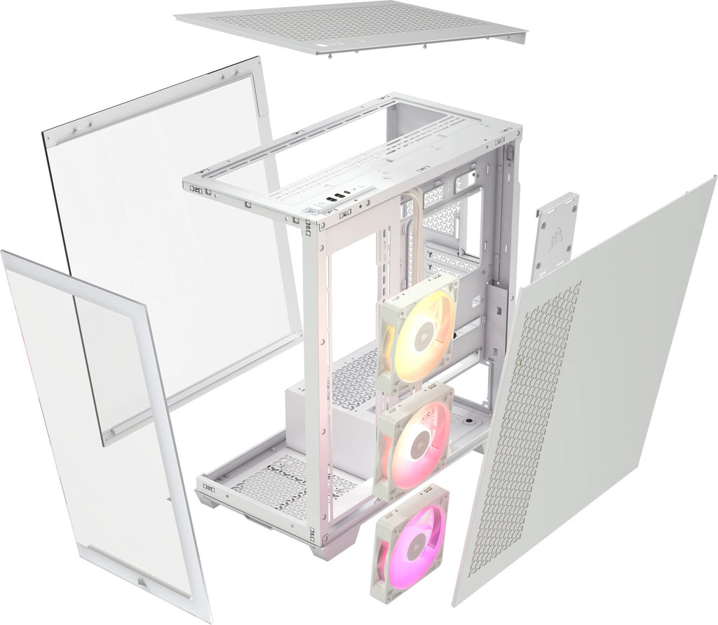 Corsair iCUE LINK 3500X RGB - EATX Mid Tower Case in White