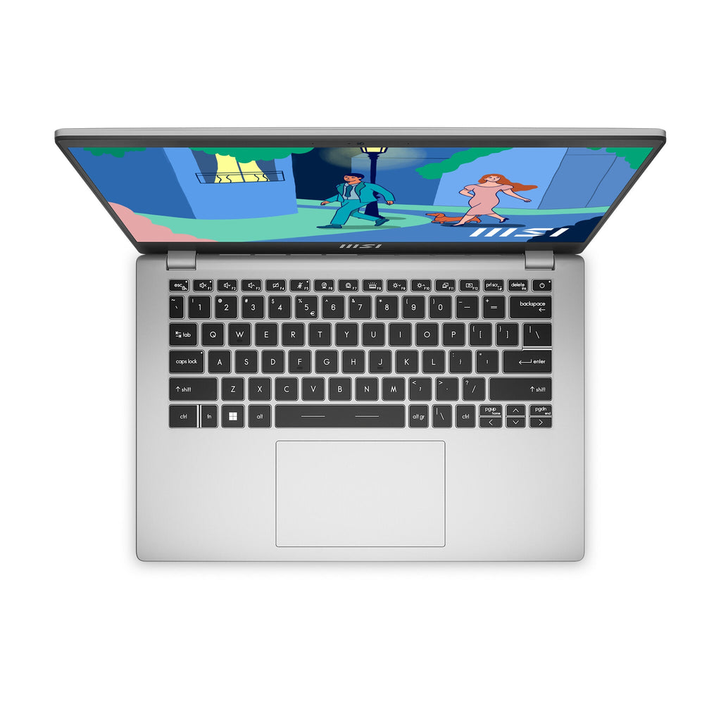 MSI Modern 14 C12M-638UK Laptop - 35.6 cm (14") - Intel® Core™ i5-1235U - 8 GB DDR4-SDRAM - 512 GB SSD - Wi-Fi 6 - Windows 11 Home - Silver