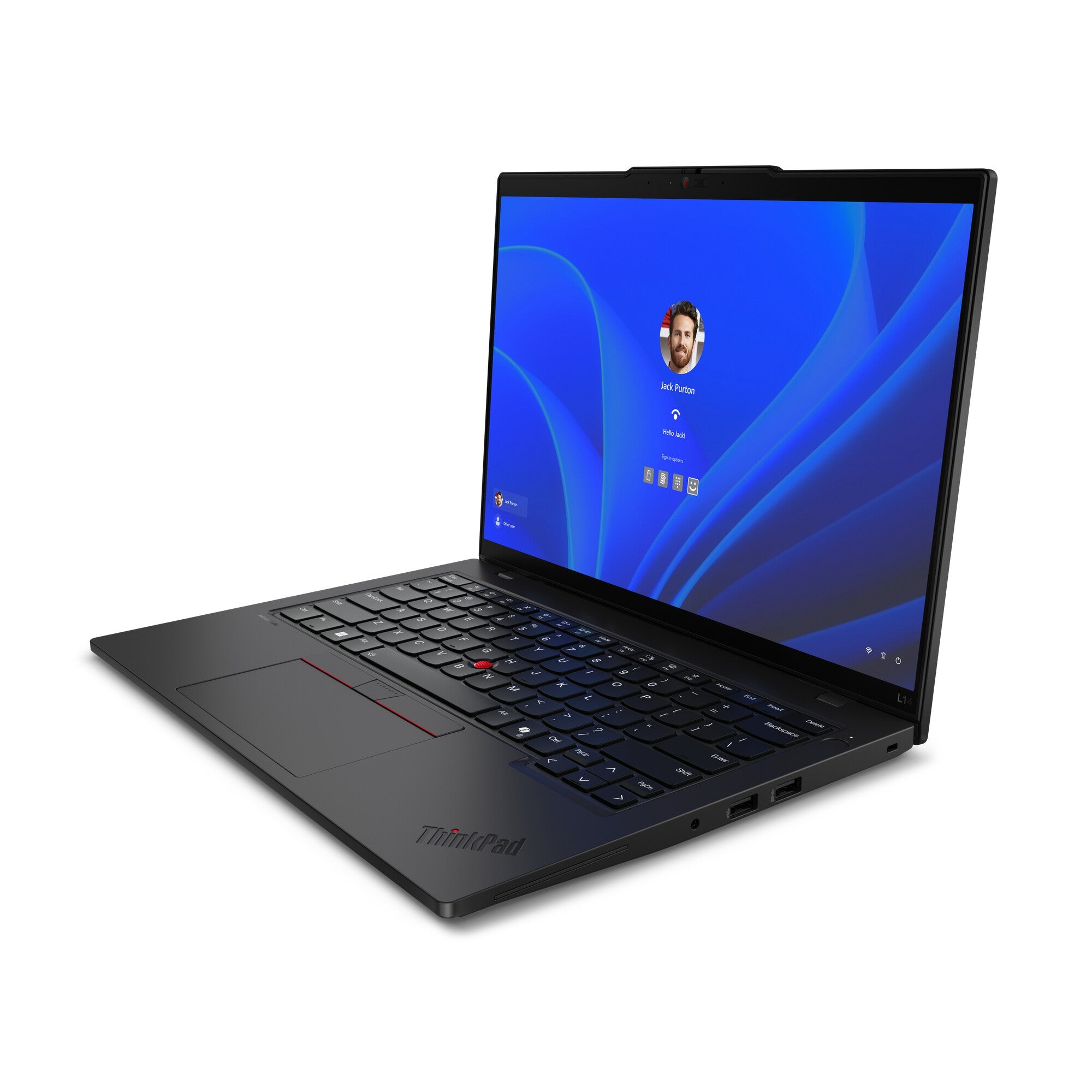 Lenovo ThinkPad L14 Laptop - 35.6 cm (14") - Intel Core Ultra 7 155U - 16 GB DDR5-SDRAM - 512 GB SSD - Wi-Fi 6E - No OS - Black