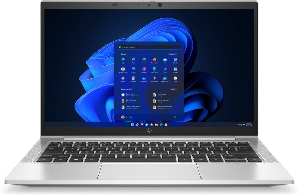 HP EliteBook 830 G8 Laptop - 33.8 cm (13.3") - Intel® Core™ i5-1145G7 - 8 GB DDR4-SDRAM - 256 GB SSD - Wi-Fi 6 - Windows 10 Pro - Silver