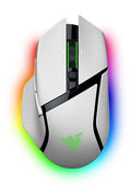 Razer Basilisk V3 Pro - RF Wireless + Bluetooth + USB Type-A Optical Mouse in White - 35,000 DPI