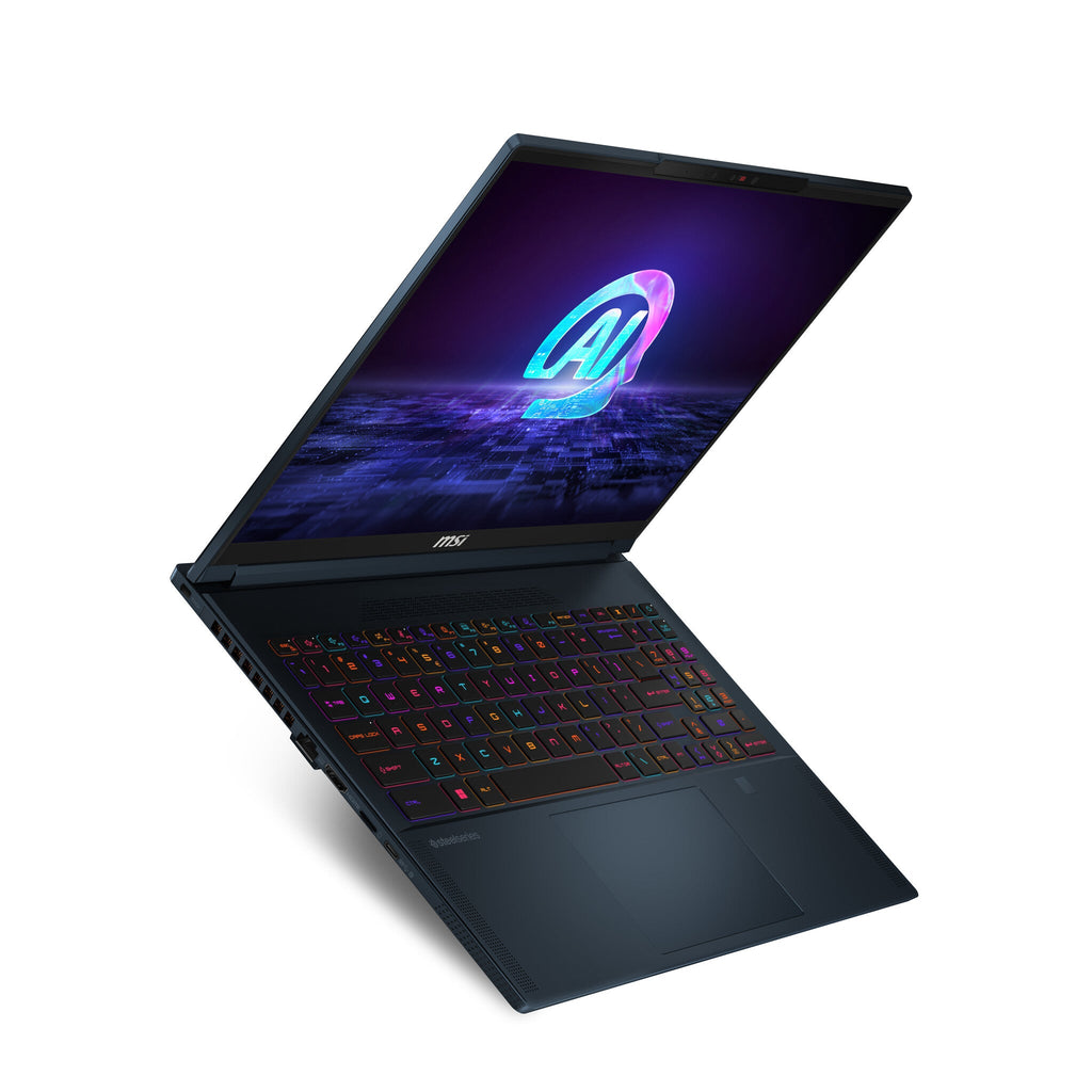 MSI Stealth 16 AI STUDIO Laptop - 40.6 cm (16") - Intel Core Ultra 9 185H - 32 GB DDR5-SDRAM - 2 TB SSD - NVIDIA GeForce RTX 4090 - Wi-Fi 7 - Windows 11 Pro - Blue