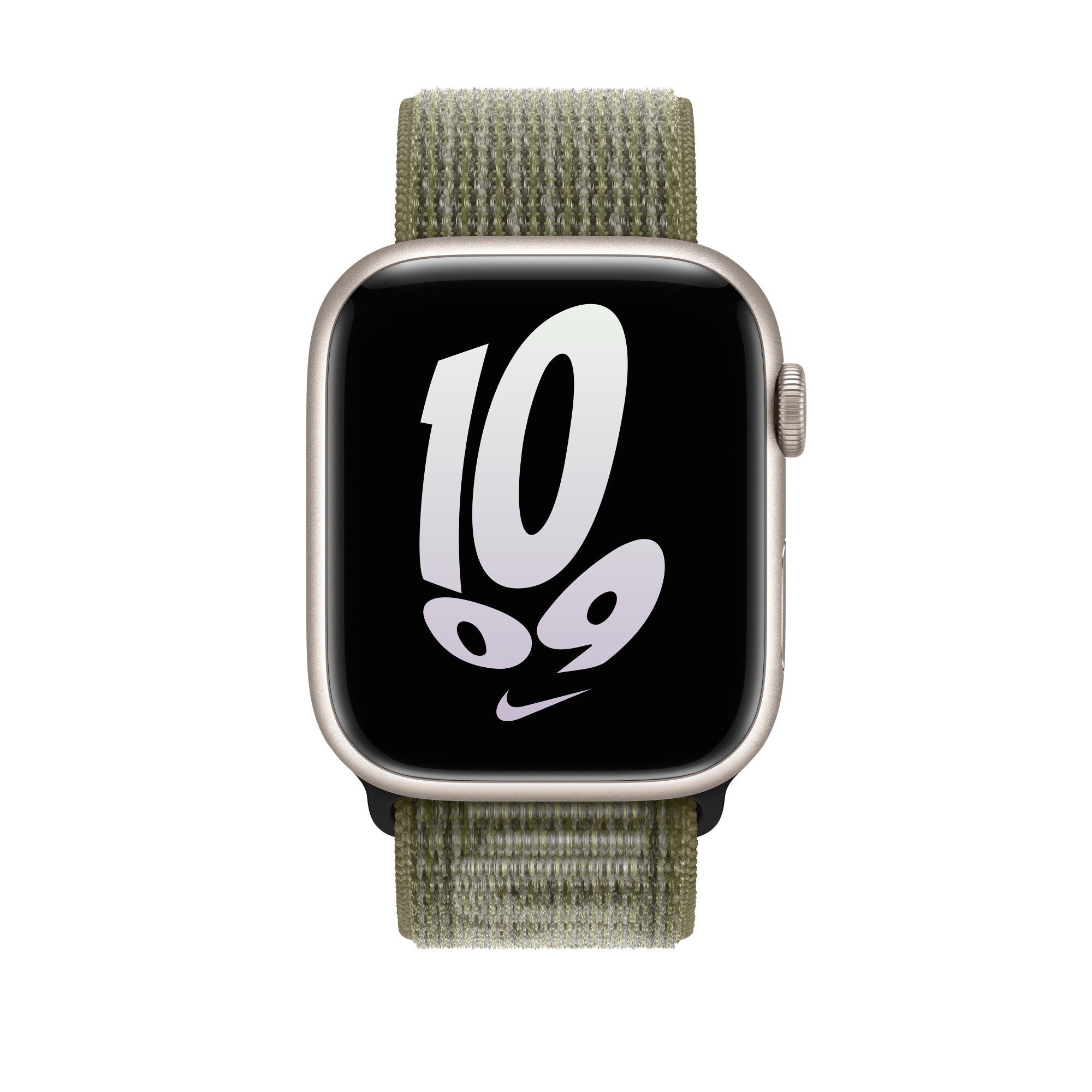 Apple MPJ23ZM/A - 45mm Sequoia/Pure Platinum Nike Sport Loop