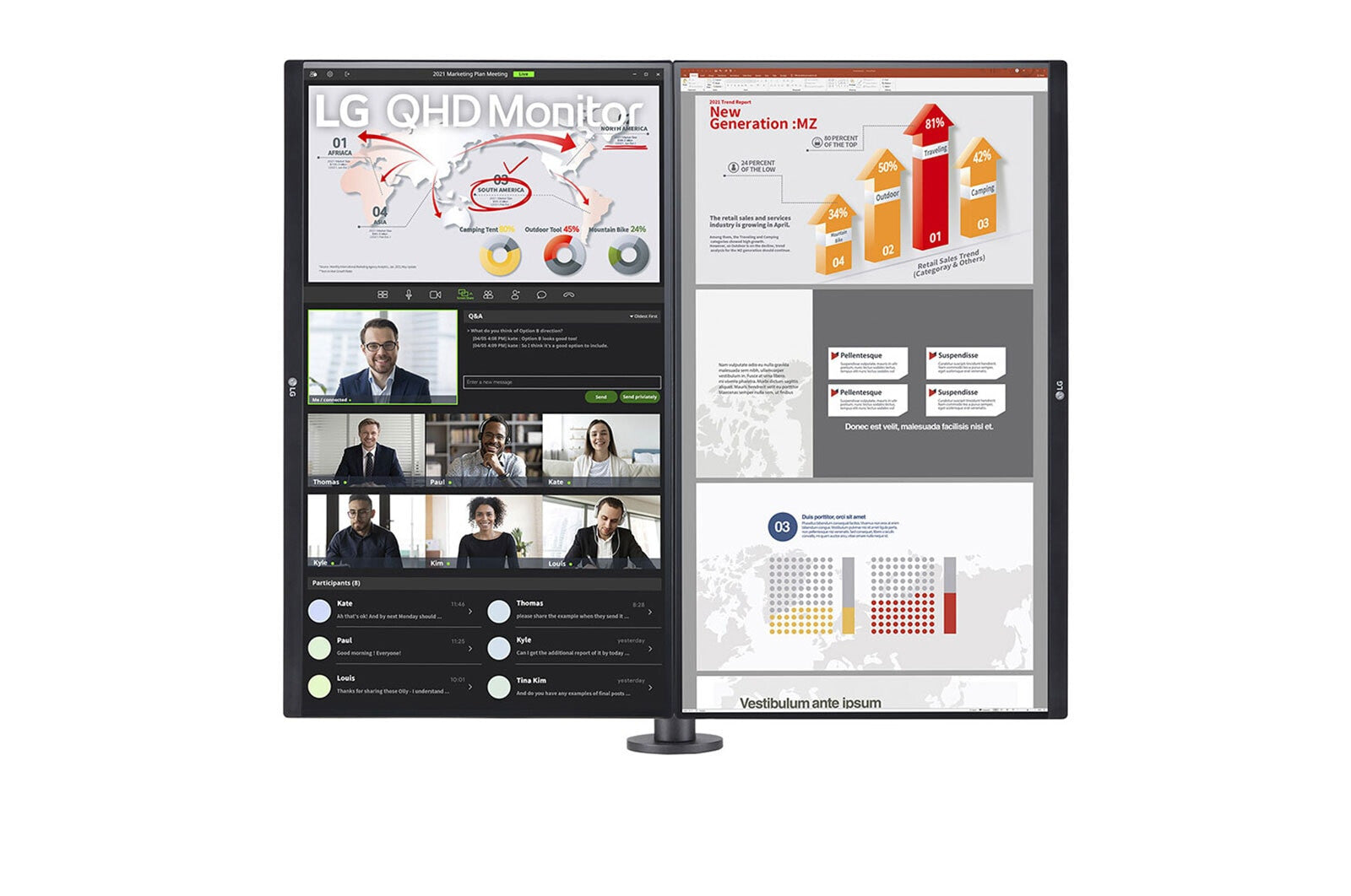 LG 27QP88DP-BS - 68.6 cm (27") - 2560 x 1440 pixels QHD Monitor
