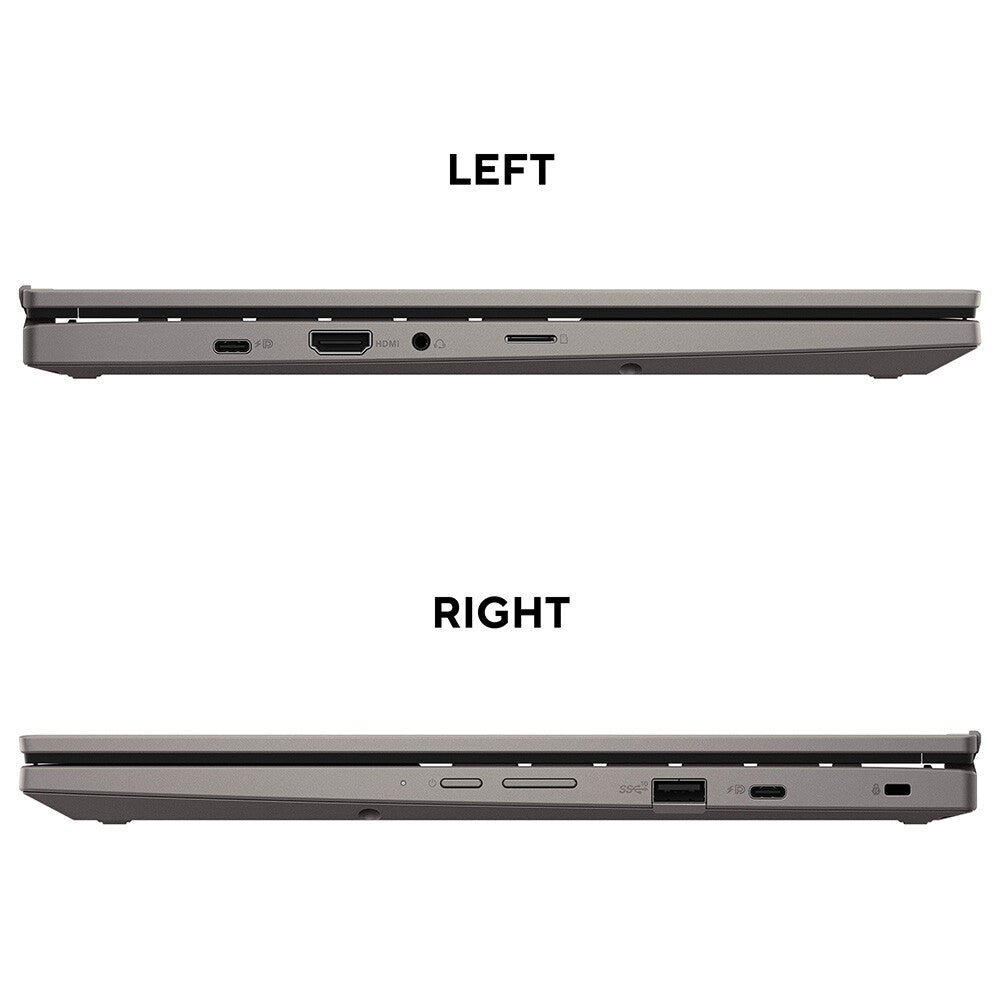 ASUS Chromebook CM34 - 35.6 cm (14") - Touchscreen - AMD Ryzen™ 5 7520C - 8 GB LPDDR5-SDRAM - 256 GB SSD - Wi-Fi 6 - ChromeOS - Grey