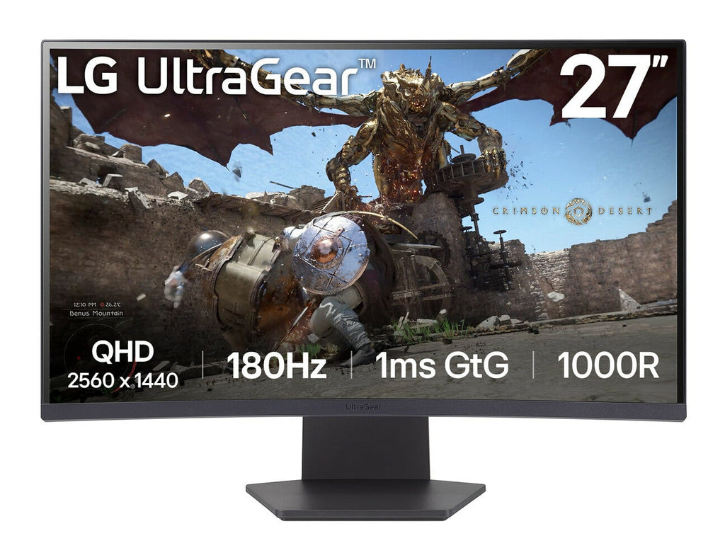 LG 27GS60QC-B - 68.6 cm (27") - 2560 x 1440 pixels QHD LCD Monitor