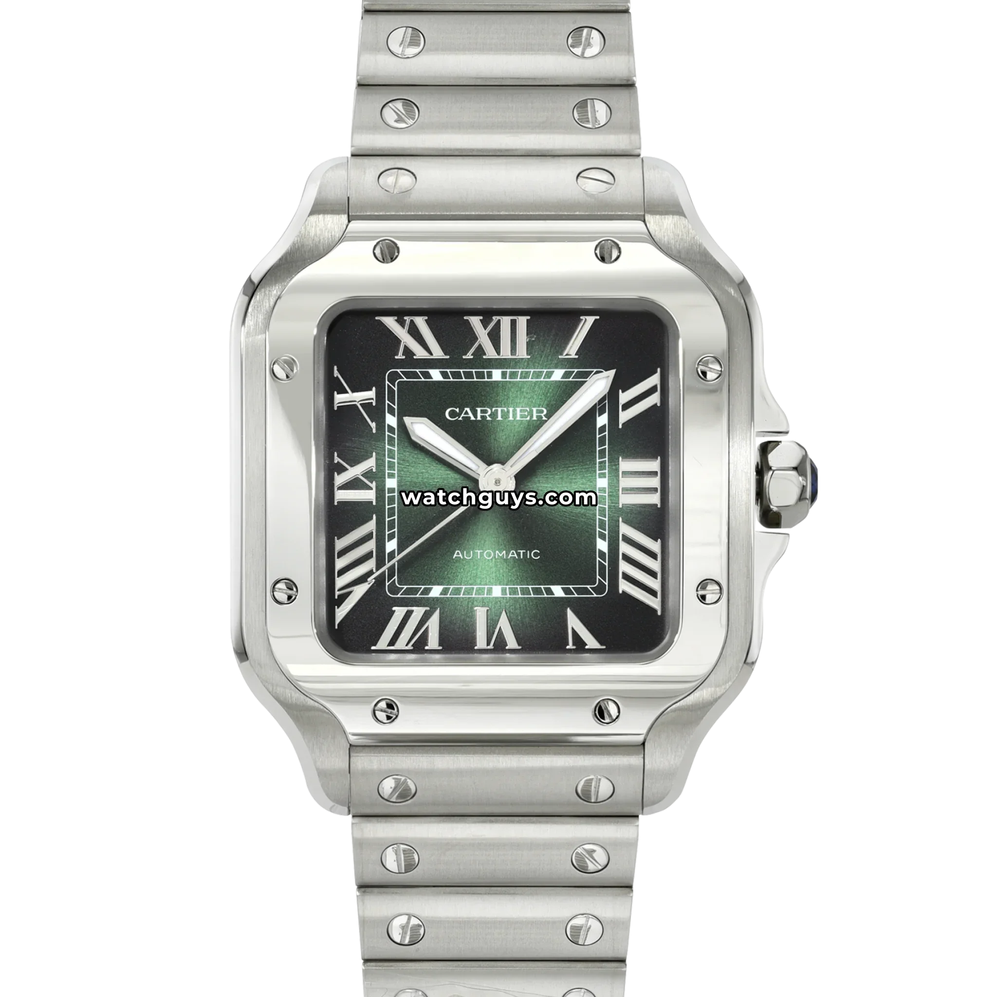 Cartier Santos Medium WSSA0061 Green Steel