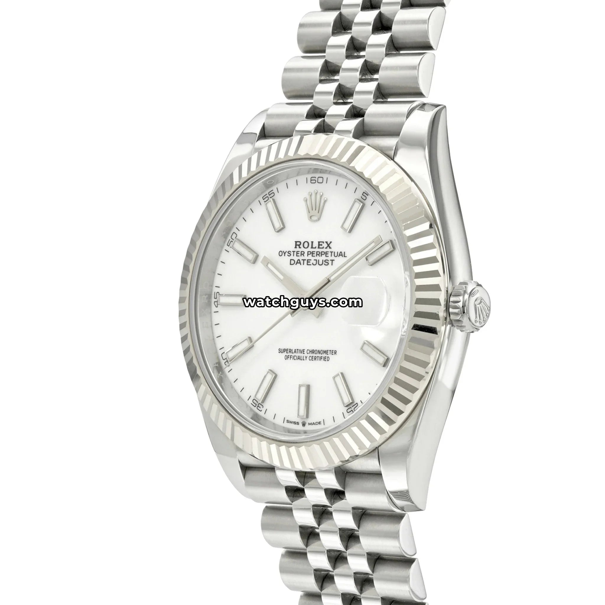 Rolex Datejust 126334 White Index Jubilee