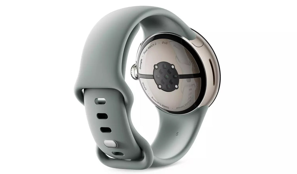 Google Pixel Watch 2 - Champagne Gold Case - Hazel Active Band - Wi-Fi + Bluetooth