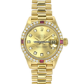 Rolex Datejust 69068 Champagne Diamond Ruby