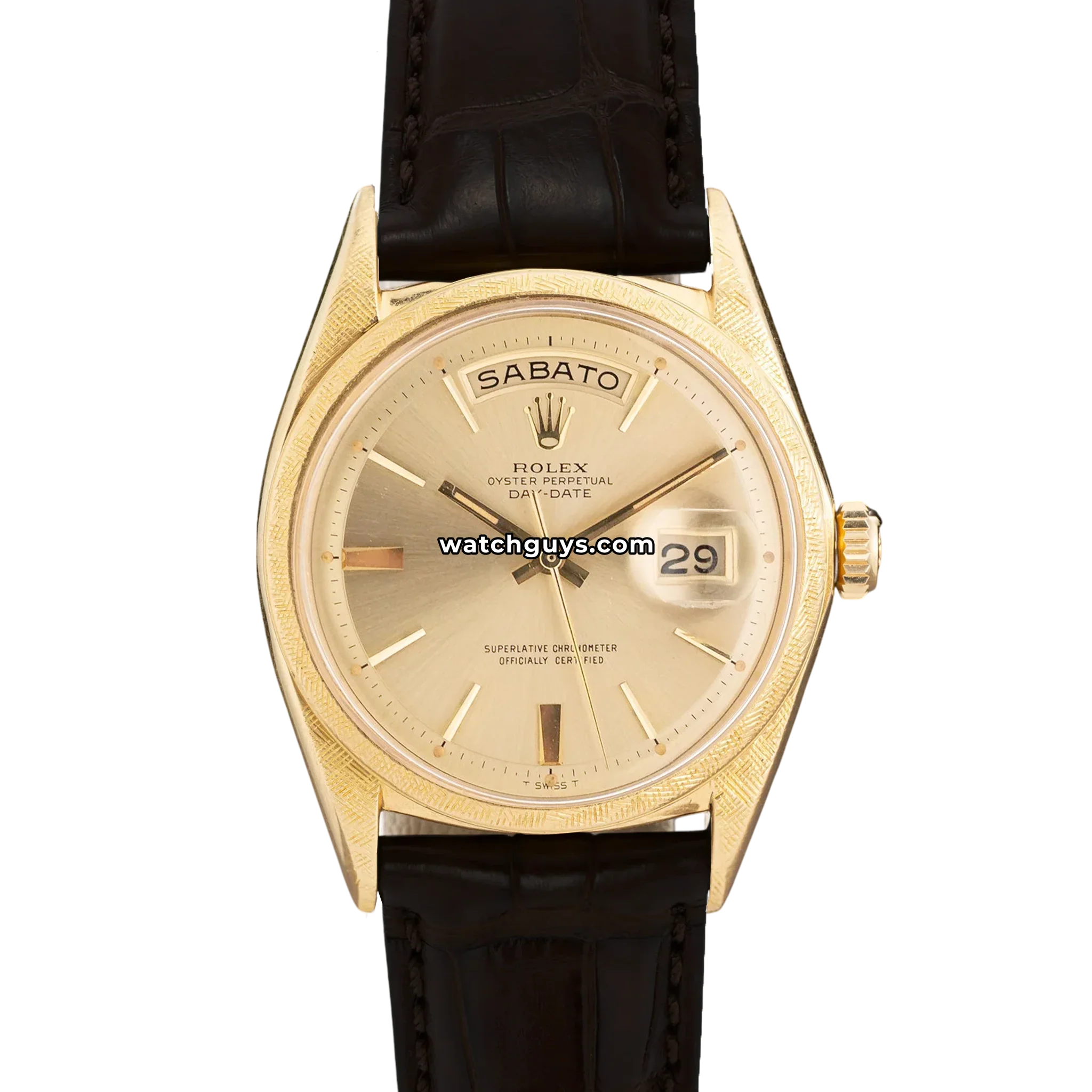Rolex Day-Date 1806 Champagne Pie Pan Dial