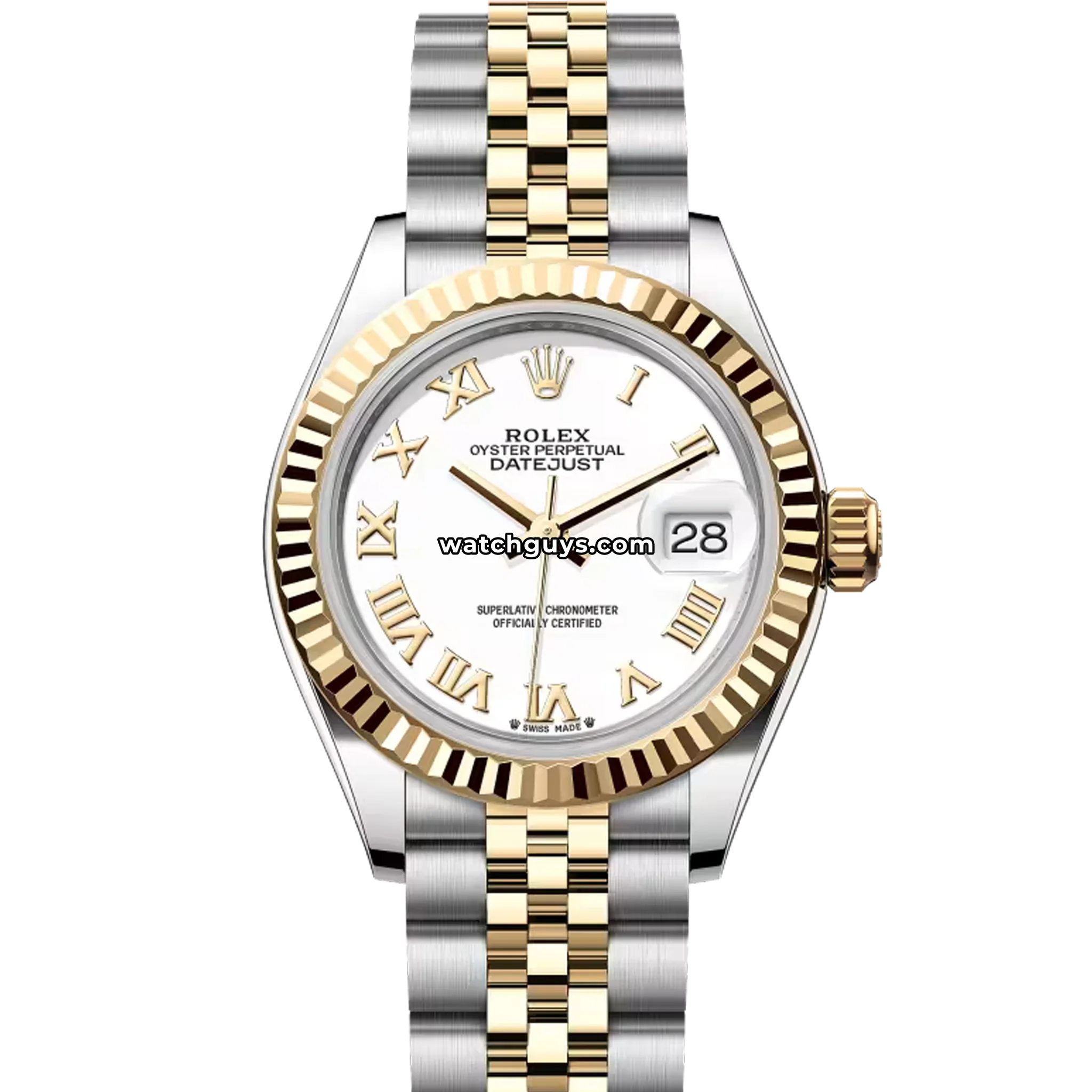 Rolex Datejust 279173 White Roman Jubilee