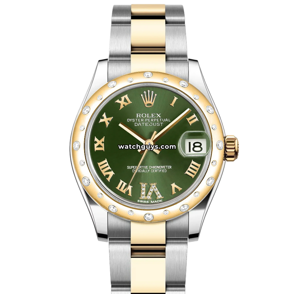 Rolex Datejust 178343 Green Diamond Oyster