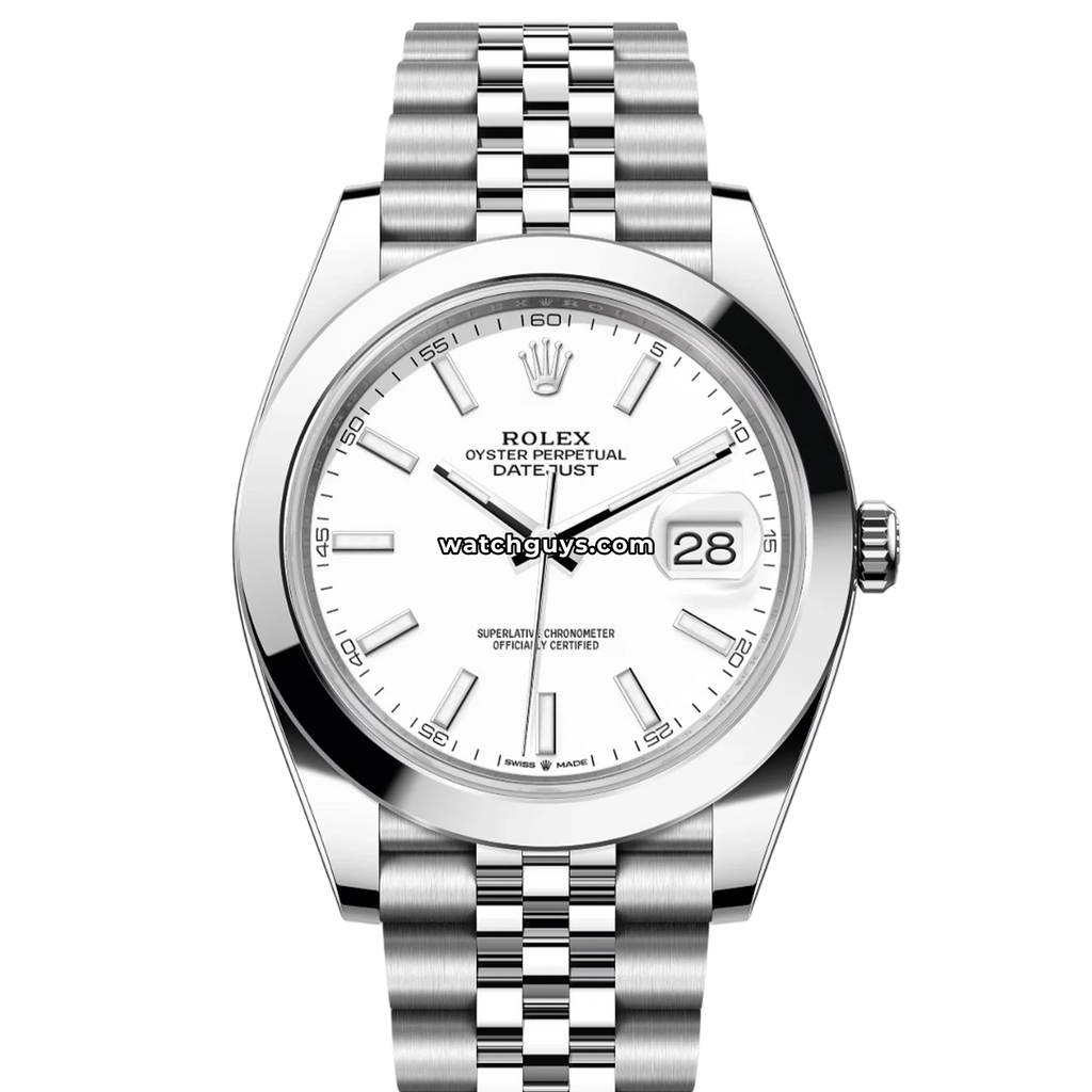 Rolex Datejust 126300 White Index Jubilee