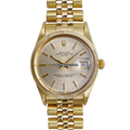 Rolex Date 15038 Silver 18K Yellow Gold