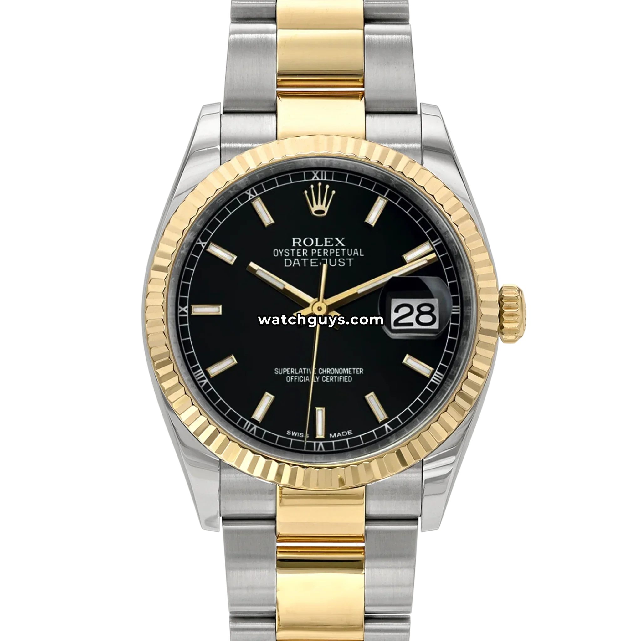 Rolex Datejust 116233 Black Index Oyster