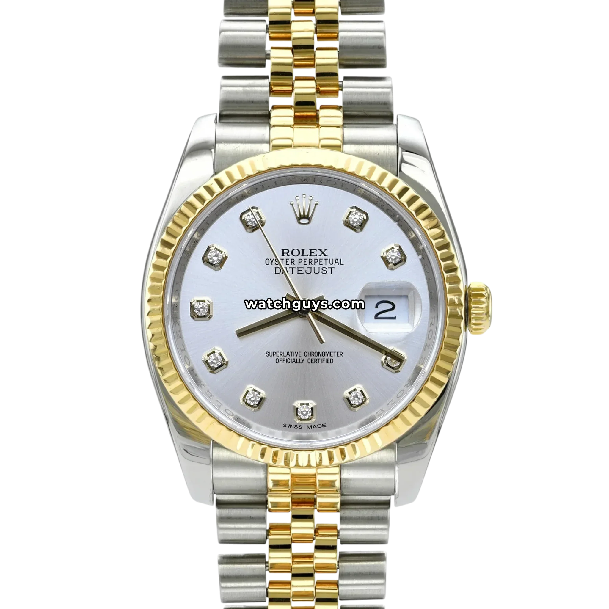 Rolex Datejust 116233 Silver Diamond