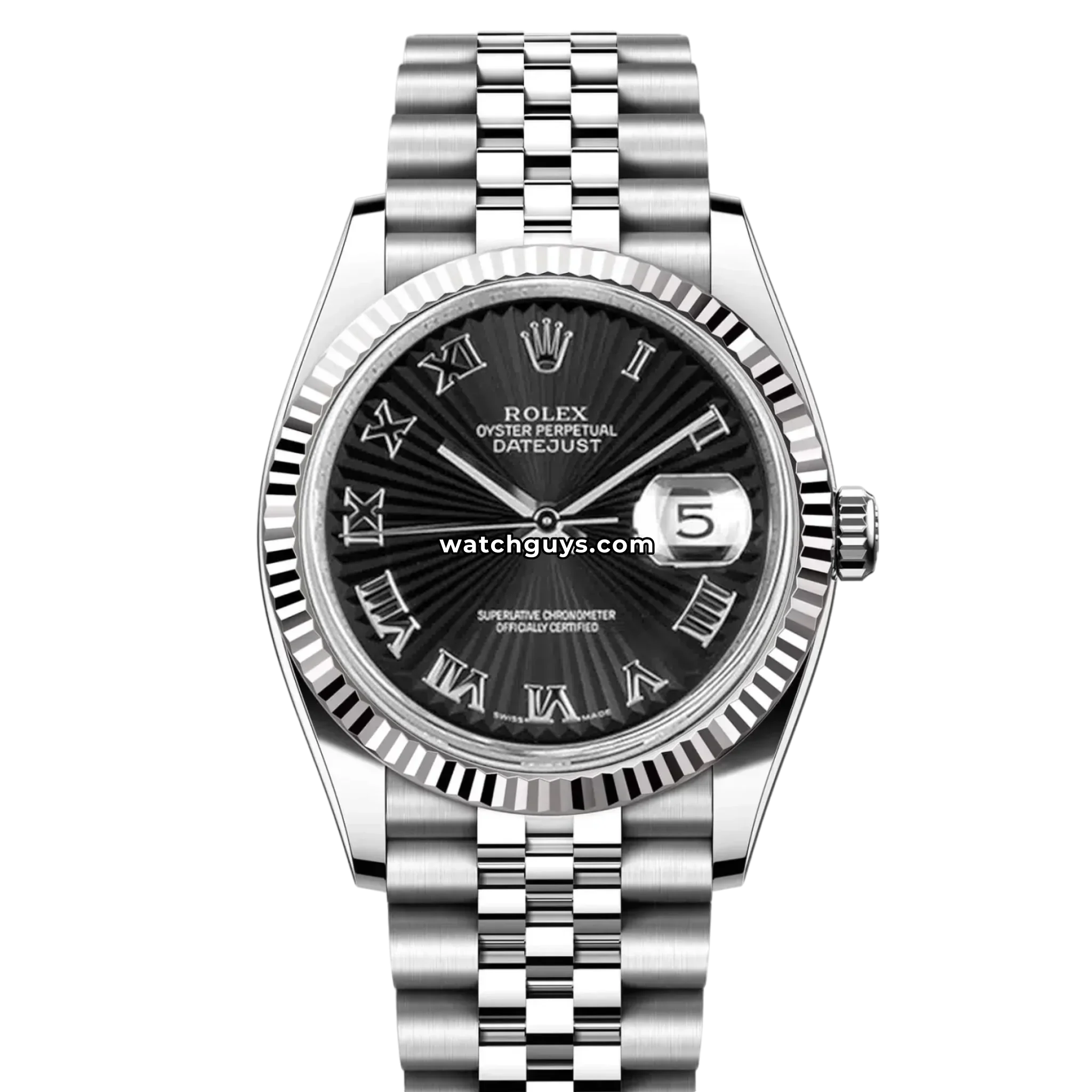 Rolex Datejust 116234 Black Sunbeam Jubilee