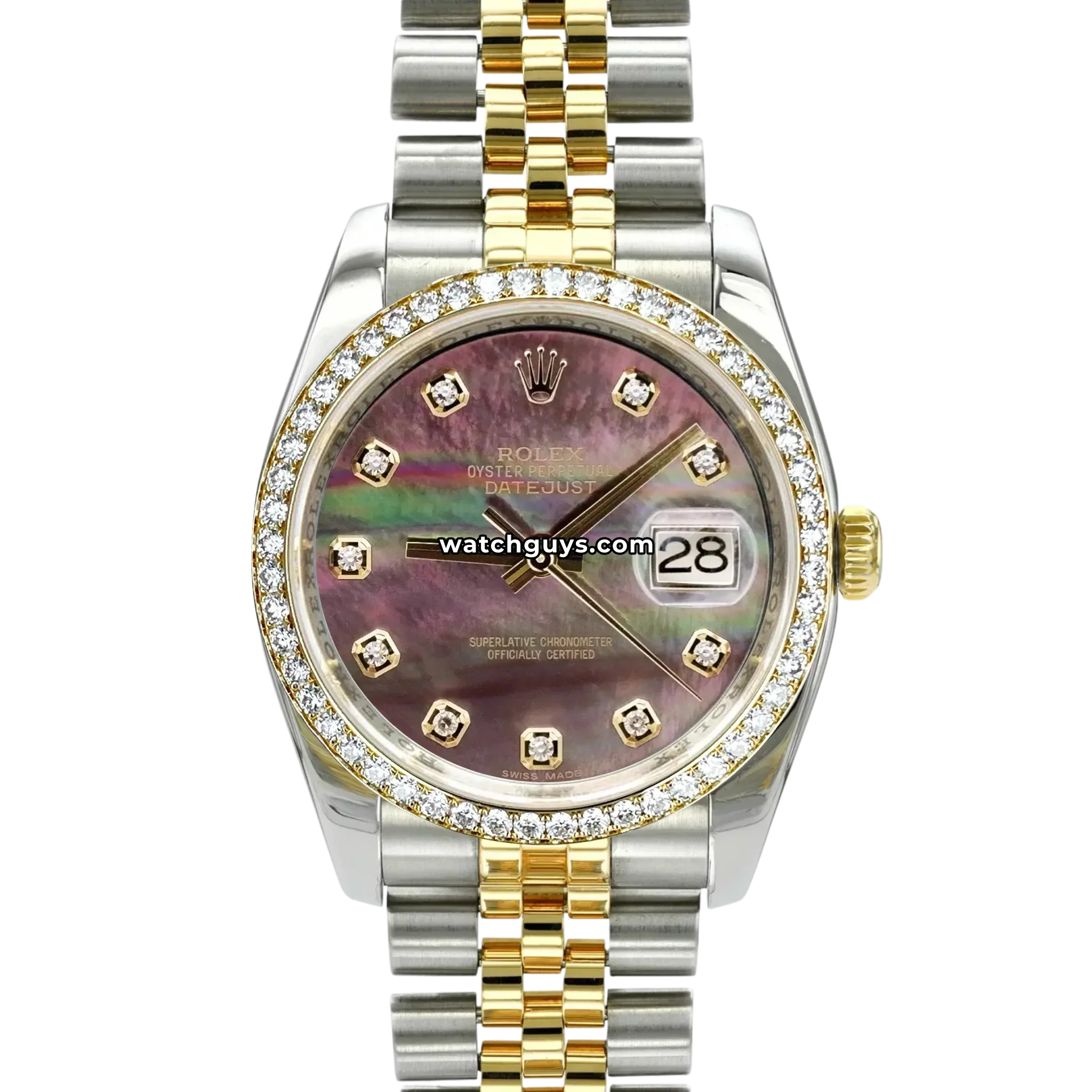 Rolex Datejust 116243 Dark Mother of Pearl Diamond