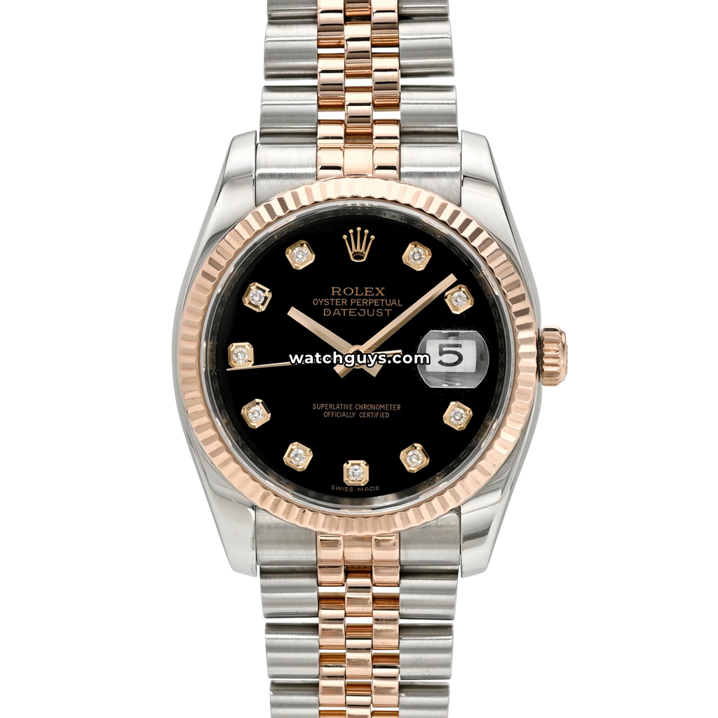 Rolex Datejust 116231 Black Diamond Jubilee