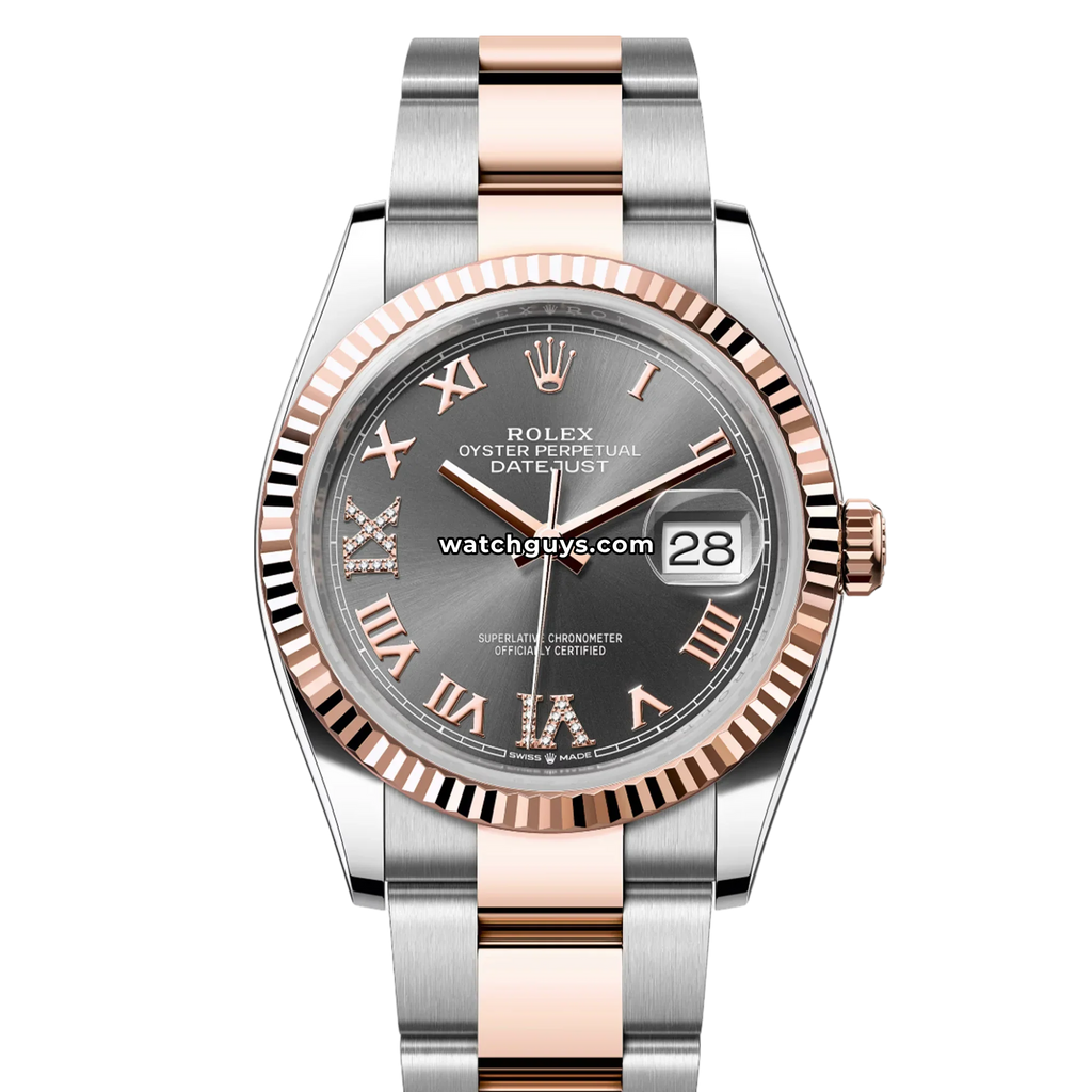 Rolex Datejust 126231 Slate Roman Diamond Oyster