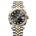 Rolex Datejust 126233 Black Diamond Two Tone Jubilee
