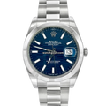 Rolex Datejust 126300 Blue Motif Index