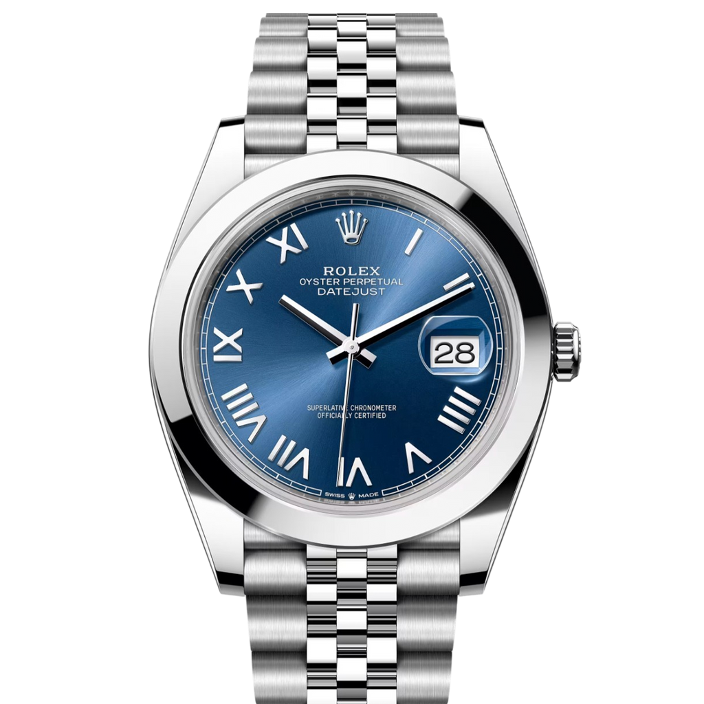 Rolex Datejust 126300 Bright Blue Roman Jubilee