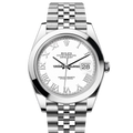 Rolex Datejust 126300 White Roman Jubilee