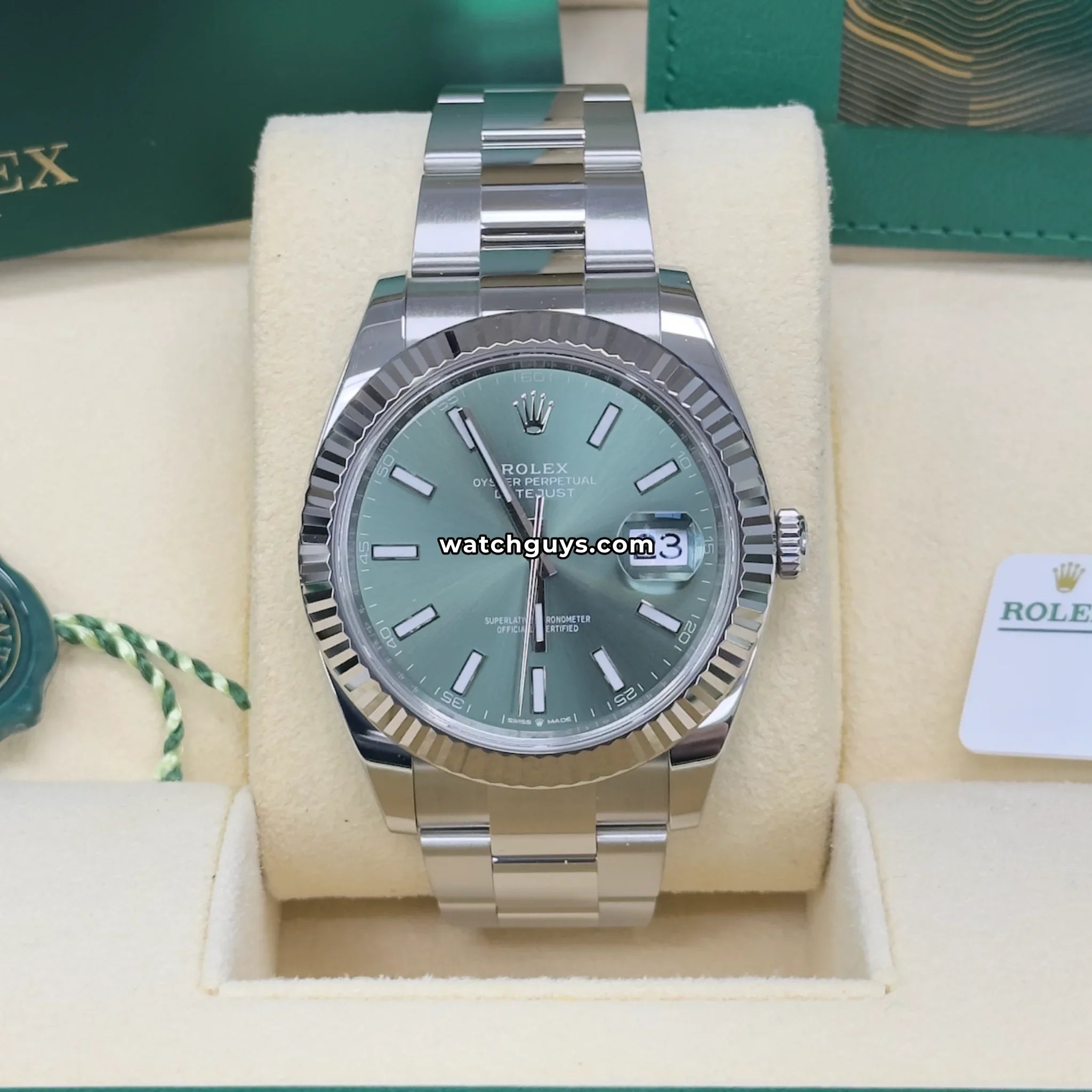 Rolex Datejust 126334 Green Dial Oyster