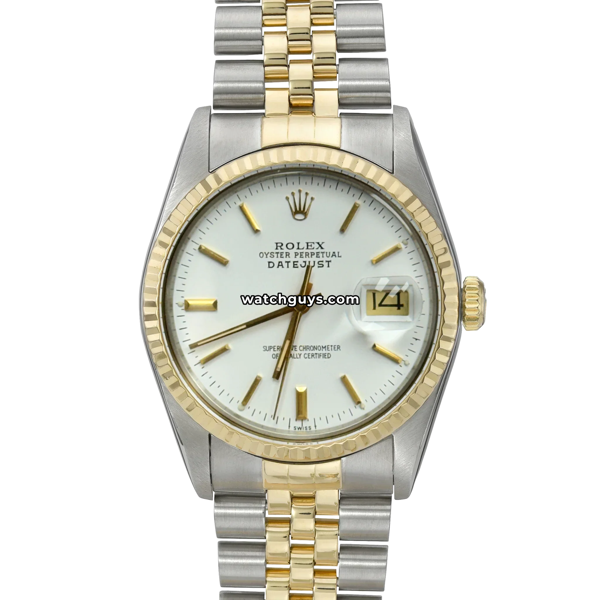 Rolex Datejust 16013 White Index Jubilee