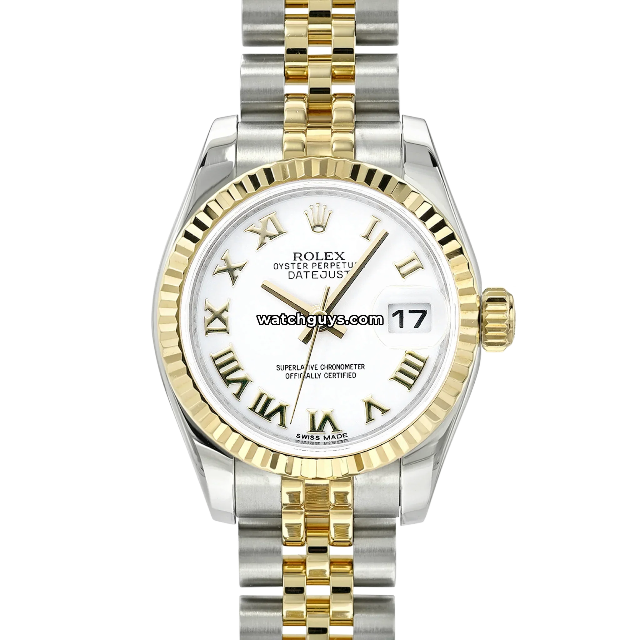 Rolex Datejust 179173 White Roman Jubilee