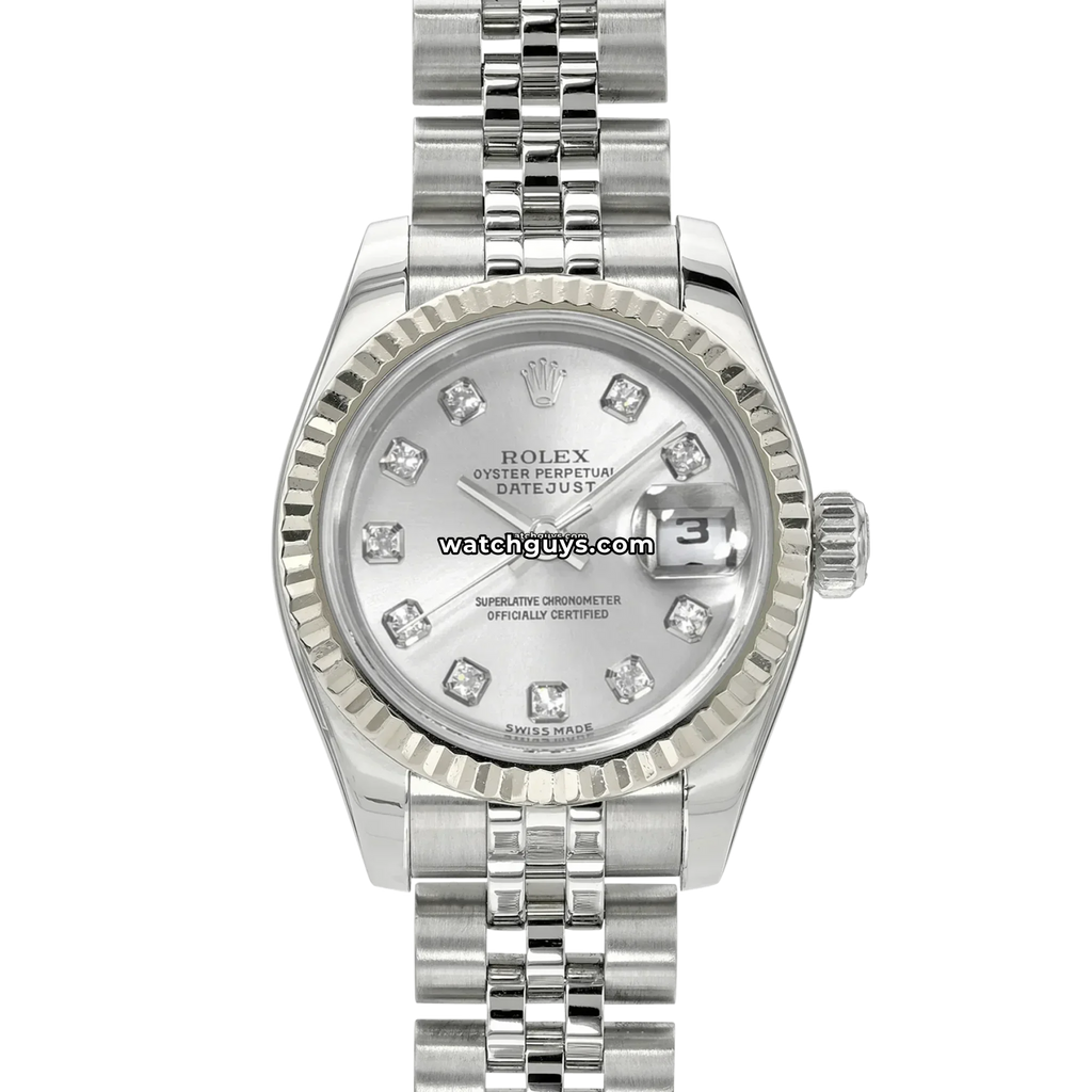 Rolex Datejust 179174 Silver Diamond