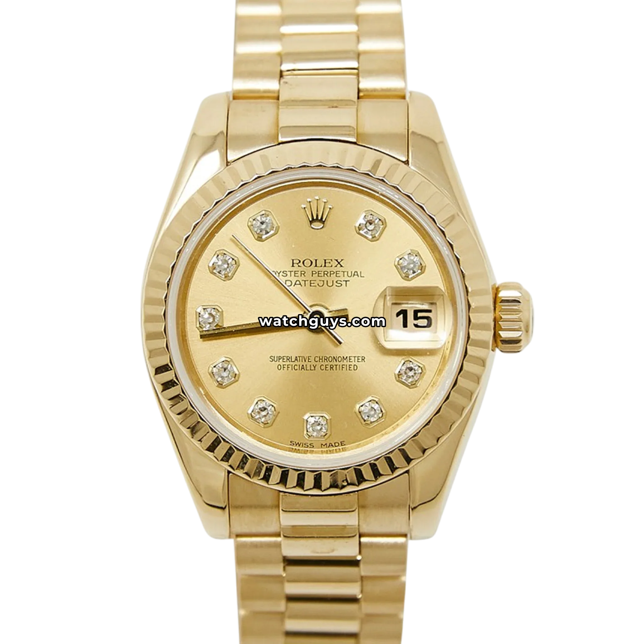 Rolex Datejust 179178 Champagne Diamond President