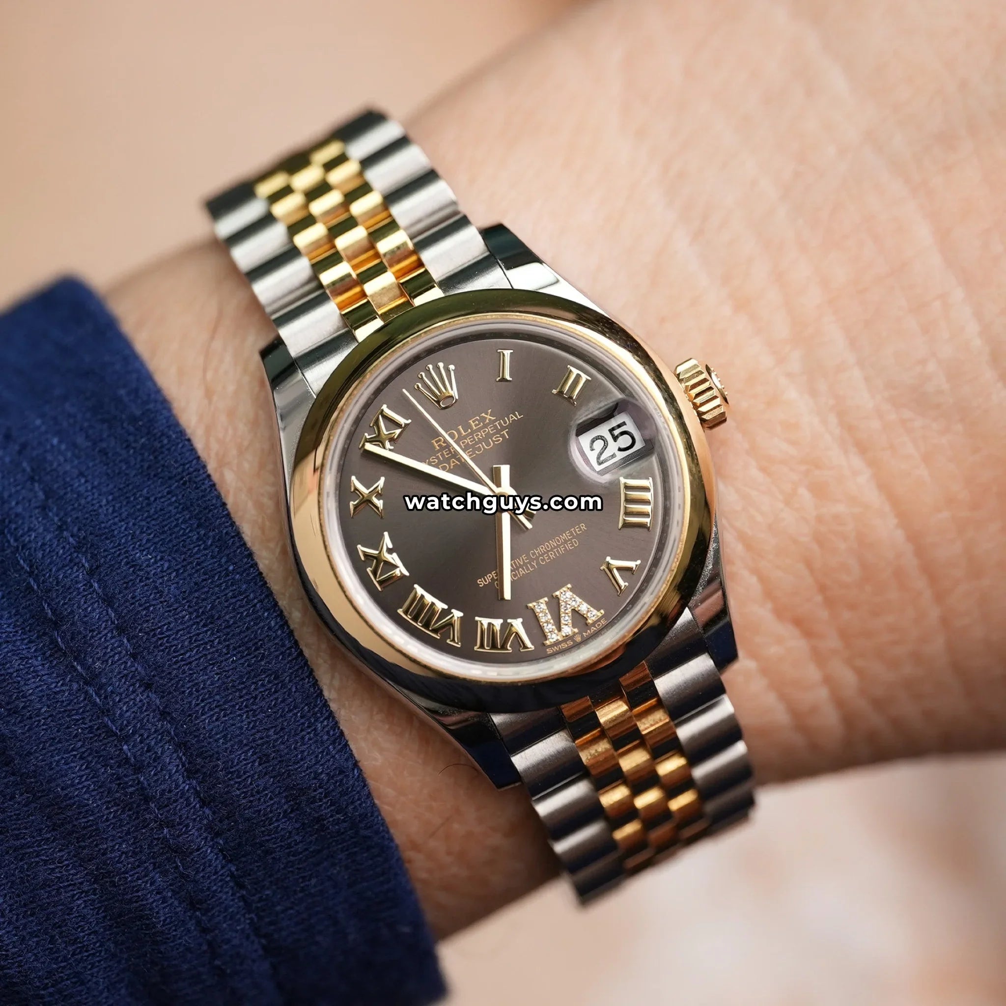 Rolex Datejust 278243 Gray Roman Jubilee