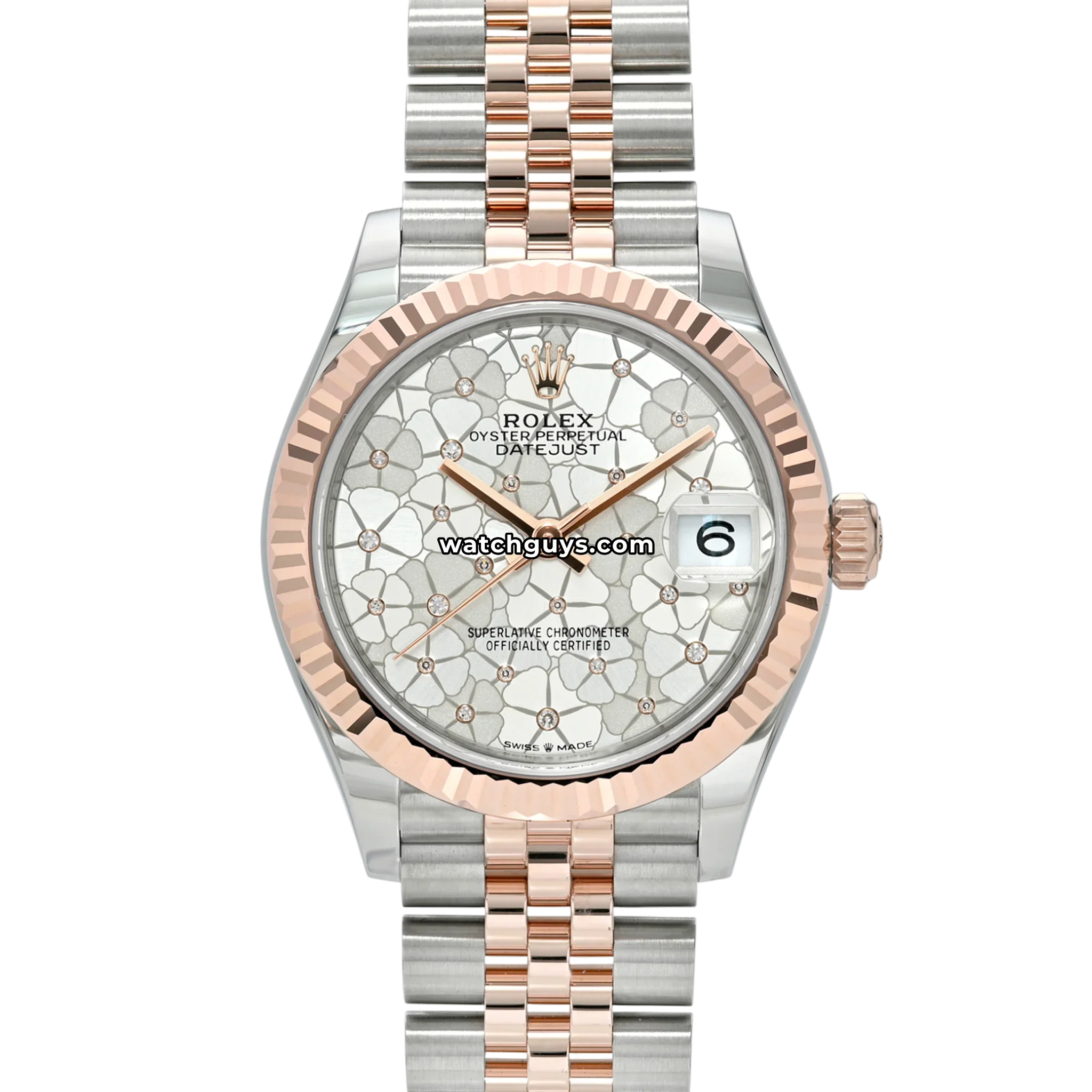 Rolex Datejust 278271 Silver Floral Diamond