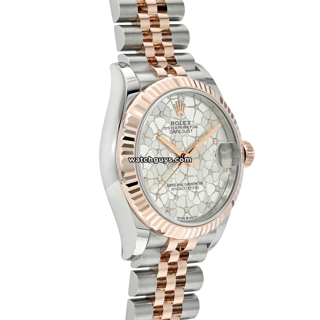 Rolex Datejust 278271 Silver Floral Diamond