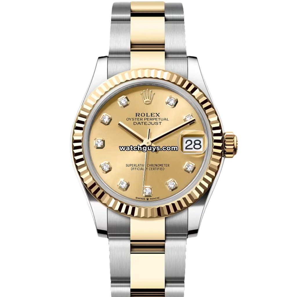 Rolex Datejust 278273 Champagne Diamond Oyster