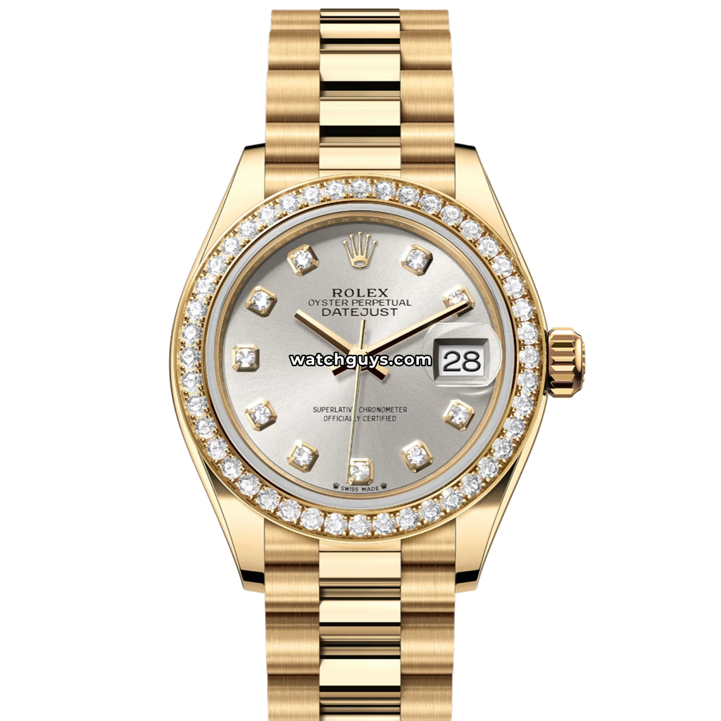 Rolex Datejust 279138RBR Silver Diamond