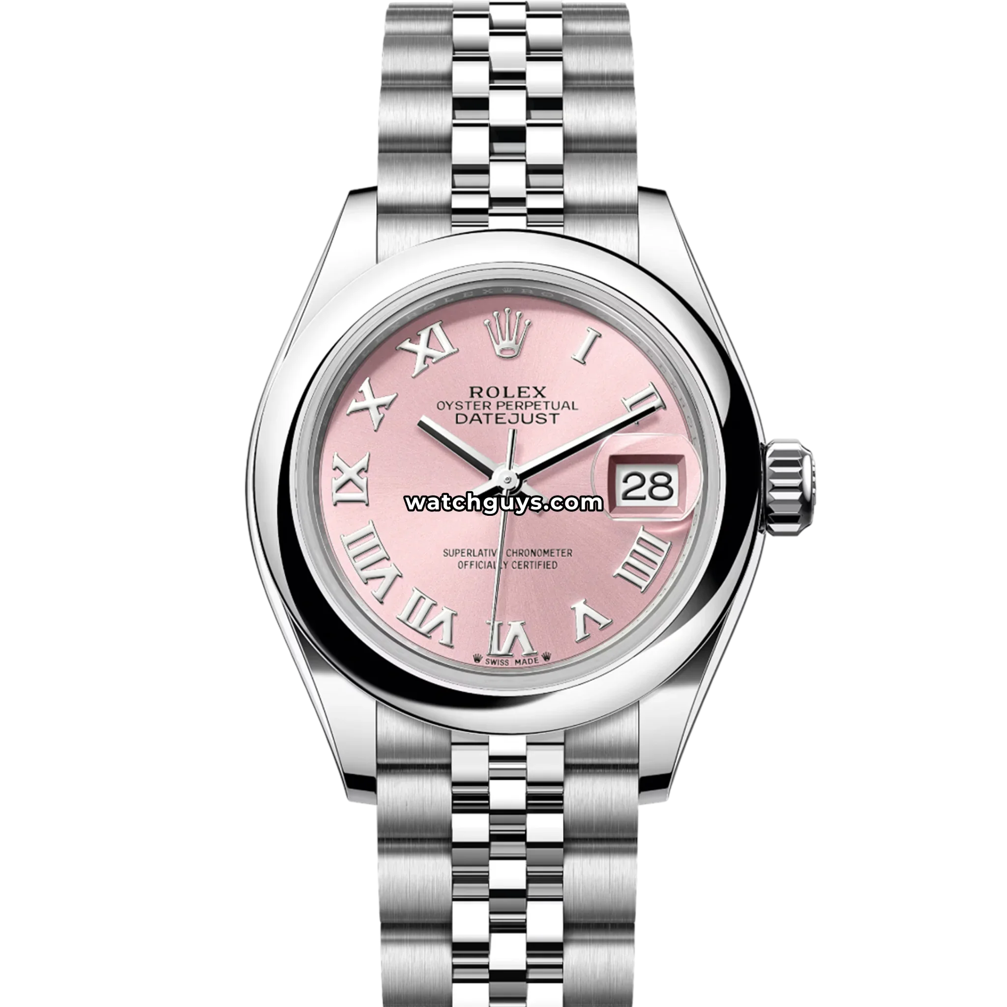 Rolex Datejust 279160 Pink Roman Jubilee