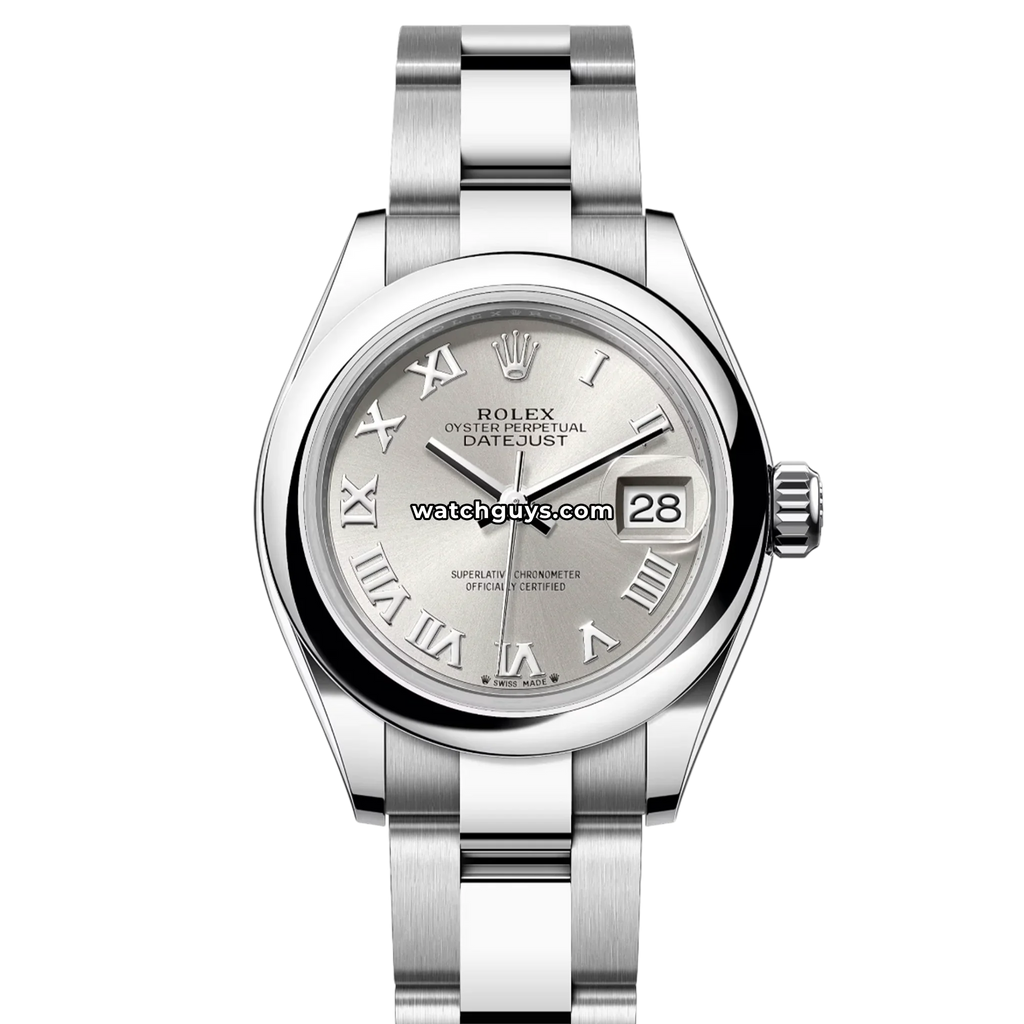 Rolex Datejust 279160 Silver Roman Oyster