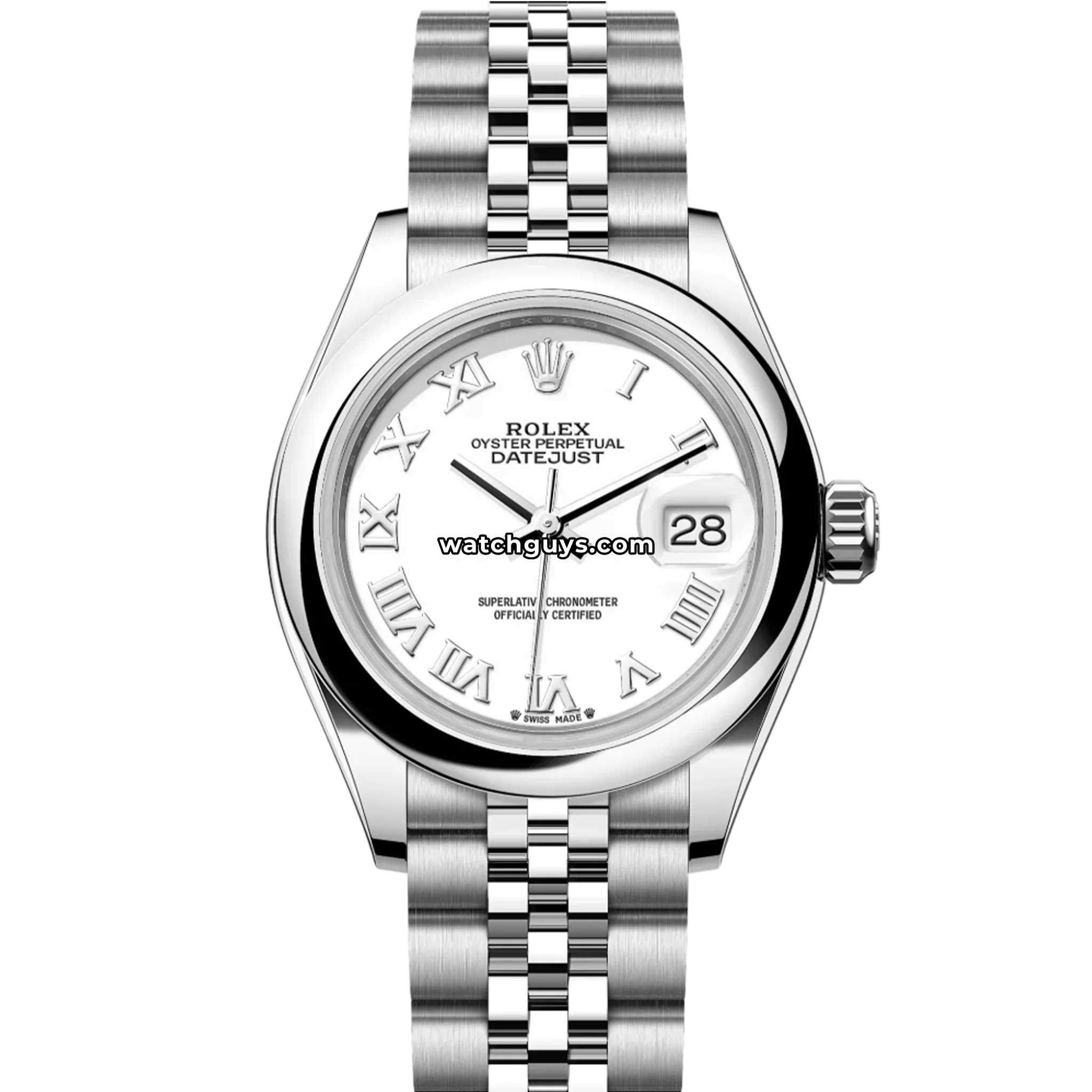 Rolex Datejust 279160 White Roman Jubilee