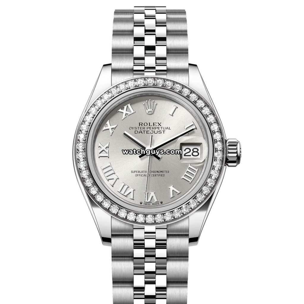 Rolex Datejust 279384RBR Silver Roman Jubilee