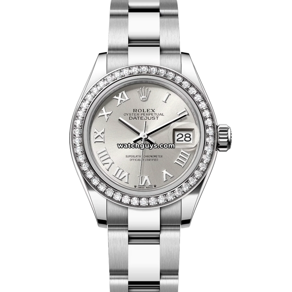 Rolex Datejust 279384RBR Silver Roman Oyster