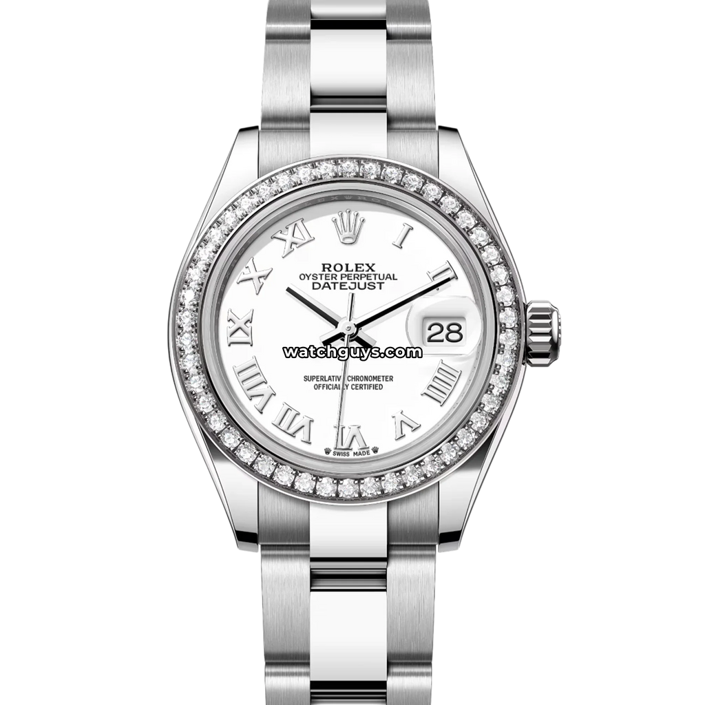 Rolex Datejust 279384RBR White Roman Oyster