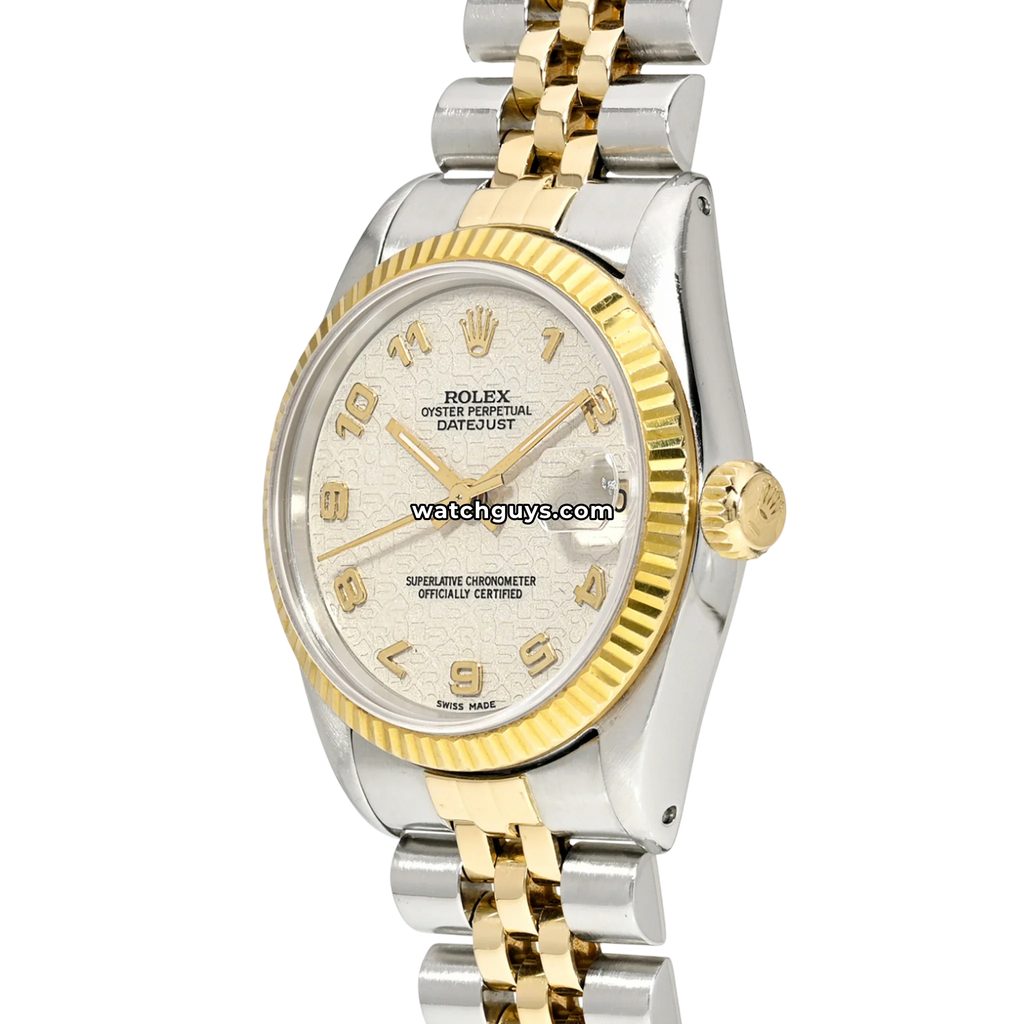 Rolex Datejust 68273 Ivory Jubilee Arabic