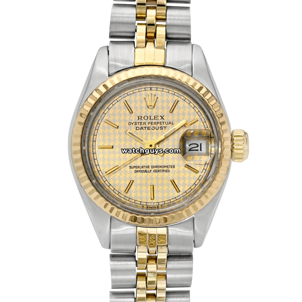 Rolex Datejust 6917 Champagne Checker Jubilee