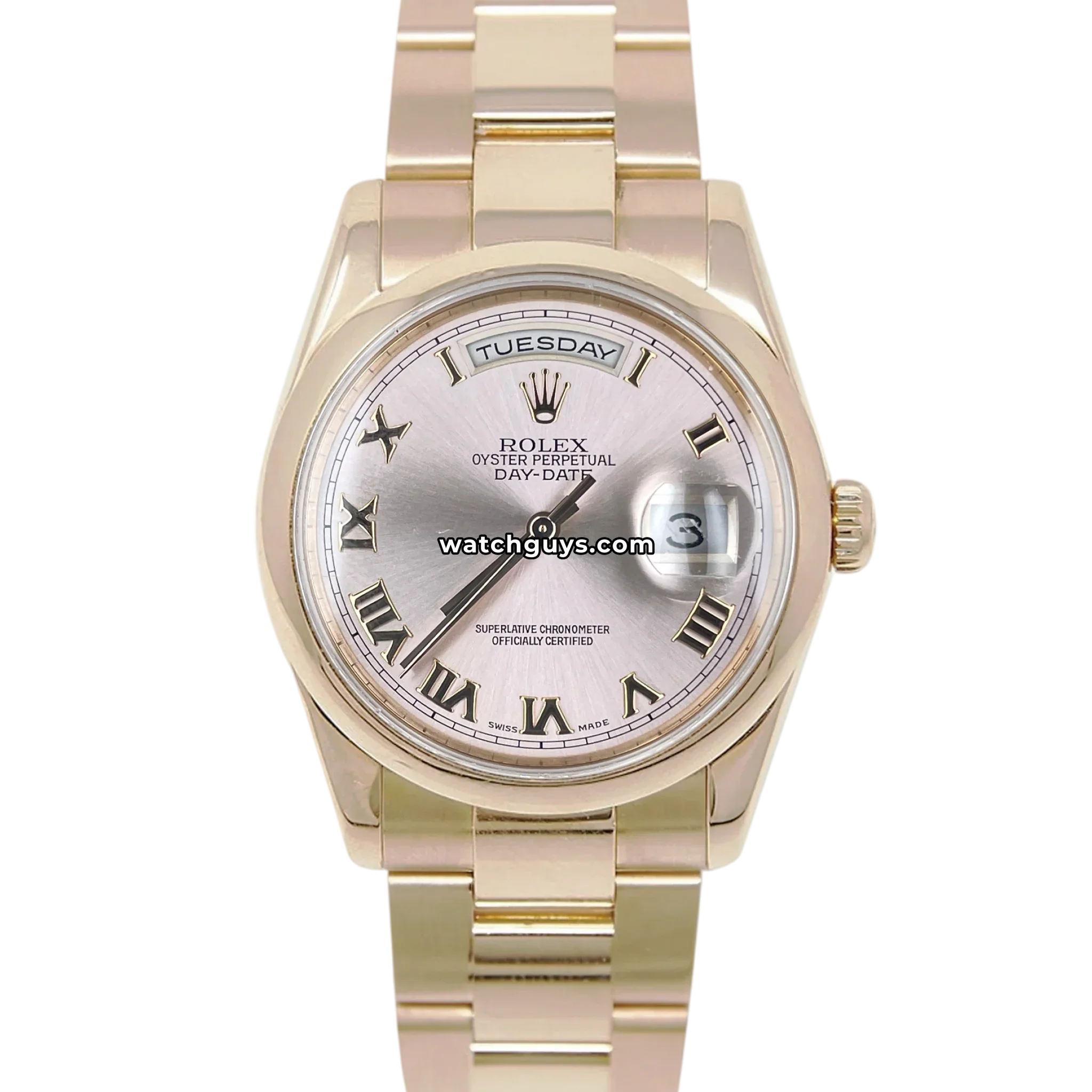 Rolex Day-Date 118205 Pink Roman