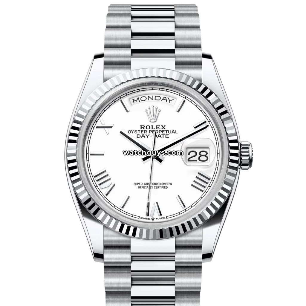 Rolex Day-Date 128236 Platinum White Roman President