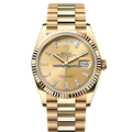 Rolex Day-Date 128238 Champagne Baguette Diamond